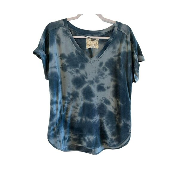 Cupio Tie Dye Top Long line Terry stretch L Lightweight comfort soft oversized - Picture 1 of 4